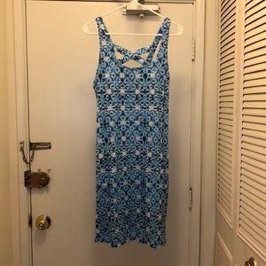 Sundress cross back with built in bra